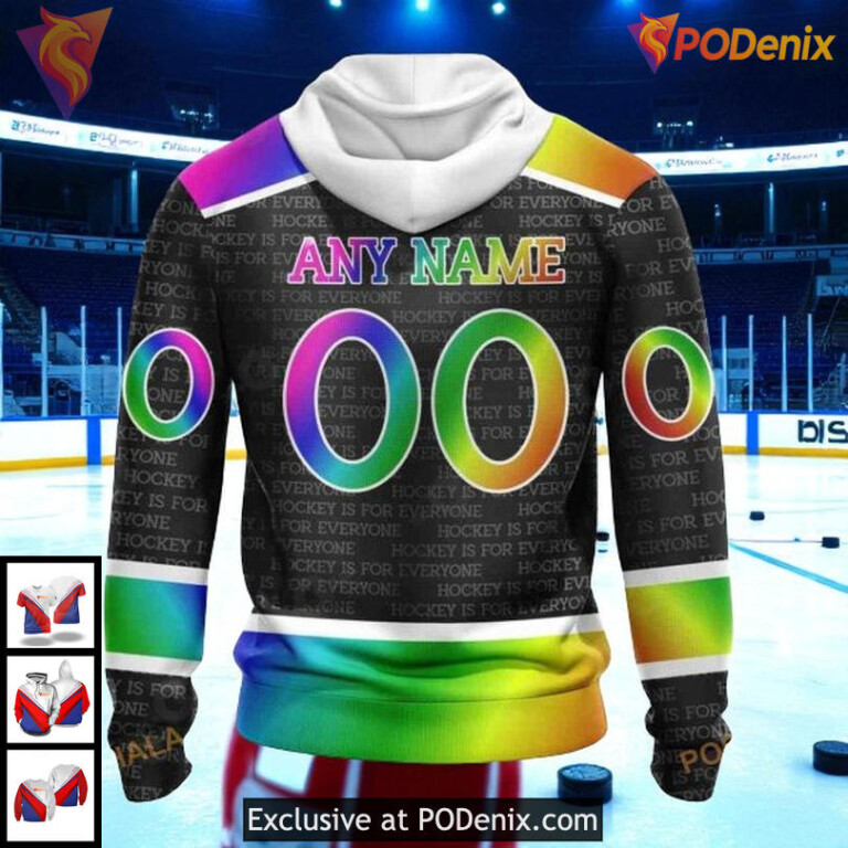 Personalized St Louis Blues Hoodie NHL Pride Gradient Color Unisex 3D Design - 1