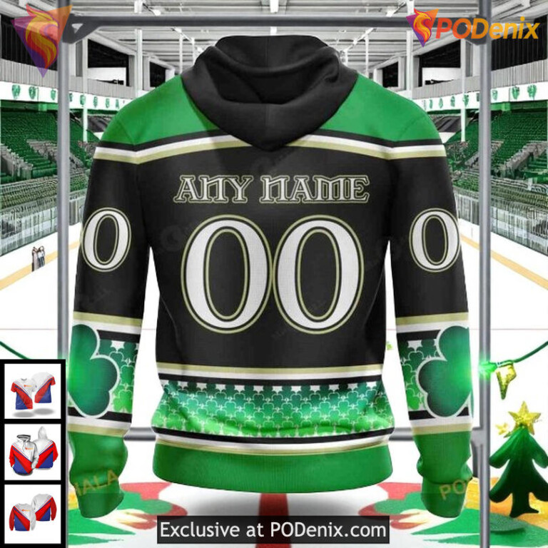 Personalized St Louis Blues Hoodie NHL Shamrock Holiday Cool Graphic Design - 1
