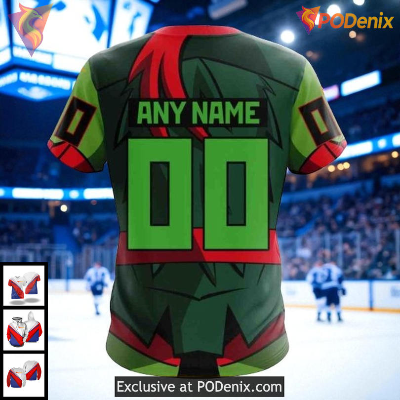 Personalized Tampa Bay Lightning Hoodie Ninja Turtles Inspired NHL 3D Personalized Tampa Bay Lightning Hoodie Ninja Turtles Inspired NHL 3D
