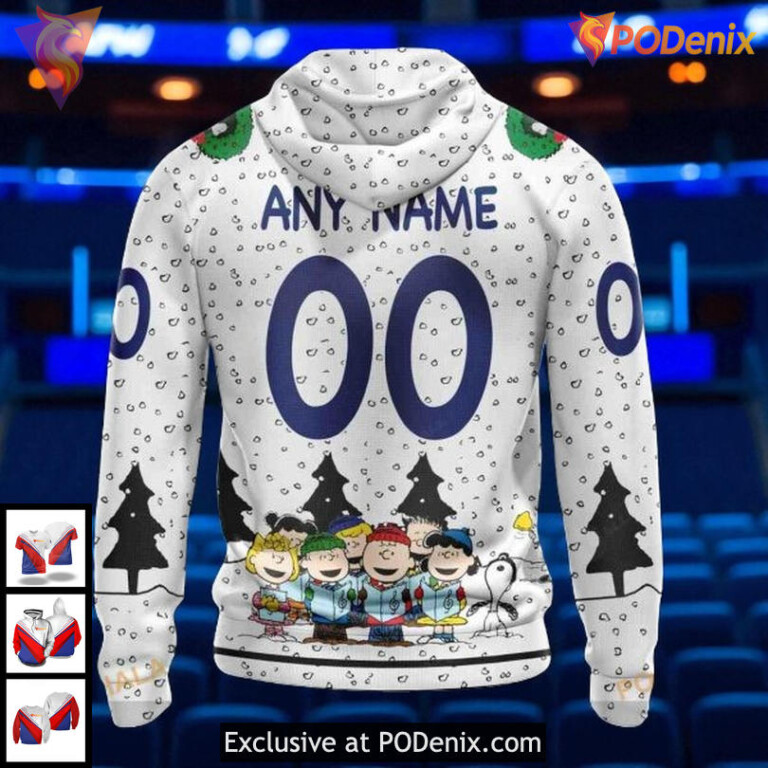 Personalized Tampa Bay Lightning Hoodie, Snoopy Christmas NHL 3D Design - 1