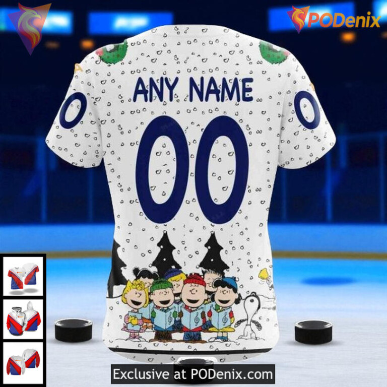 Personalized Tampa Bay Lightning Hoodie, Snoopy Christmas NHL 3D Design - 3