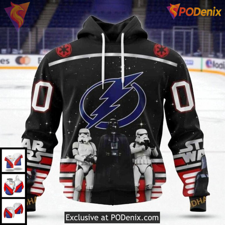 Personalized Tampa Bay Lightning Hoodie, Star Wars Darth Vader NHL 3D