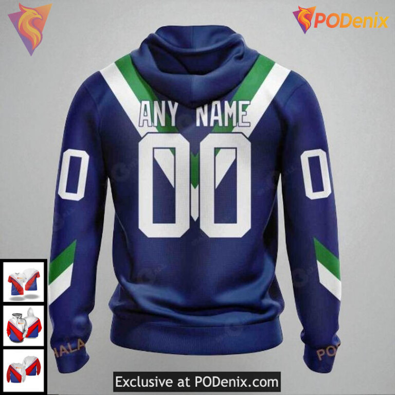 Personalized Vancouver Canucks Hoodie, NHL Retro All Over Print Hoodie 3D - 1
