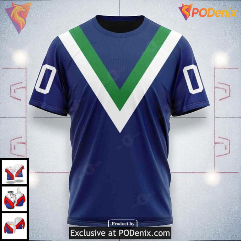 Personalized Vancouver Canucks Hoodie, NHL Retro All Over Print Hoodie 3D - 2