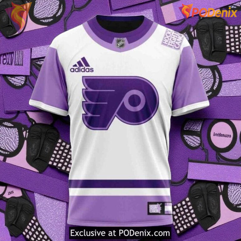 Philadelphia Flyers 3D Hoodie, 2025 Hockey Fight Cancer Custom Edition - 2