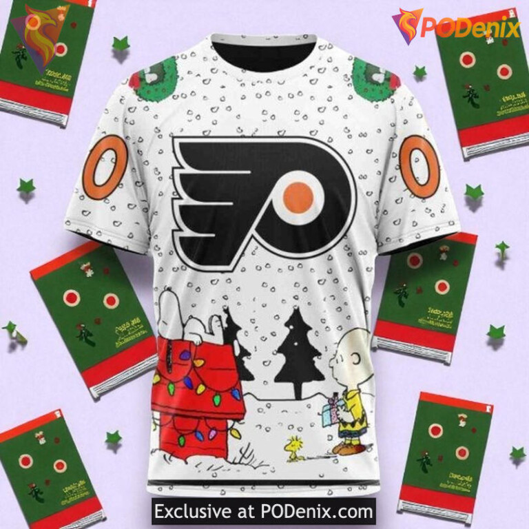 Philadelphia Flyers 3D Hoodie Custom Peanuts Design NHL Shirt Style - 2