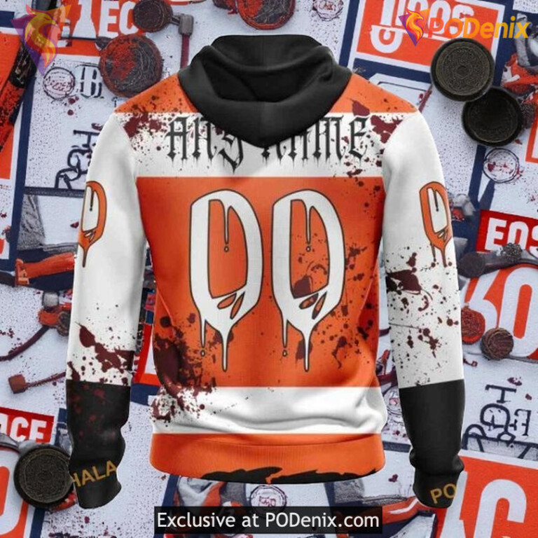 Philadelphia Flyers 3D Hoodie, Halloween Custom NHL Graphic Apparel - 1