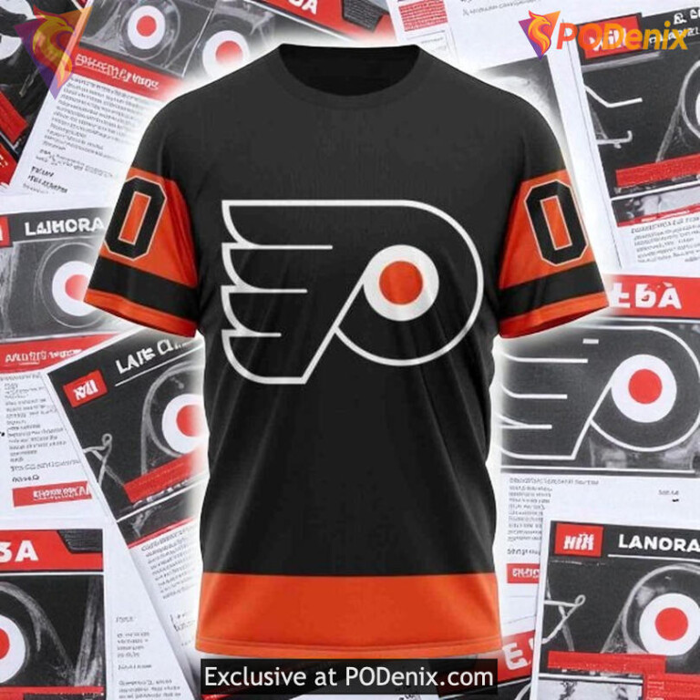 Philadelphia Flyers All Over Print Hoodie, 2025 Third Kit Custom Design - 2