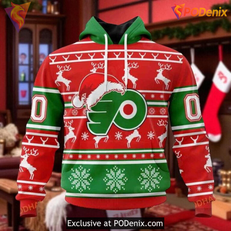 Philadelphia Flyers All Over Print Hoodie Christmas Unisex NHL Shirt