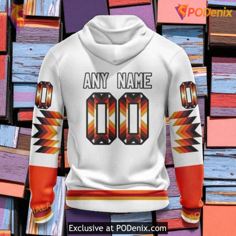 Philadelphia Flyers All Over Print Hoodie, Native Pattern NHL Custom Style - 1