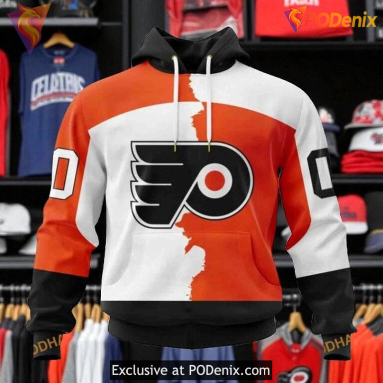 Philadelphia Flyers Hoodie 3D All Over Print, 2025 Home Mix Away Jersey