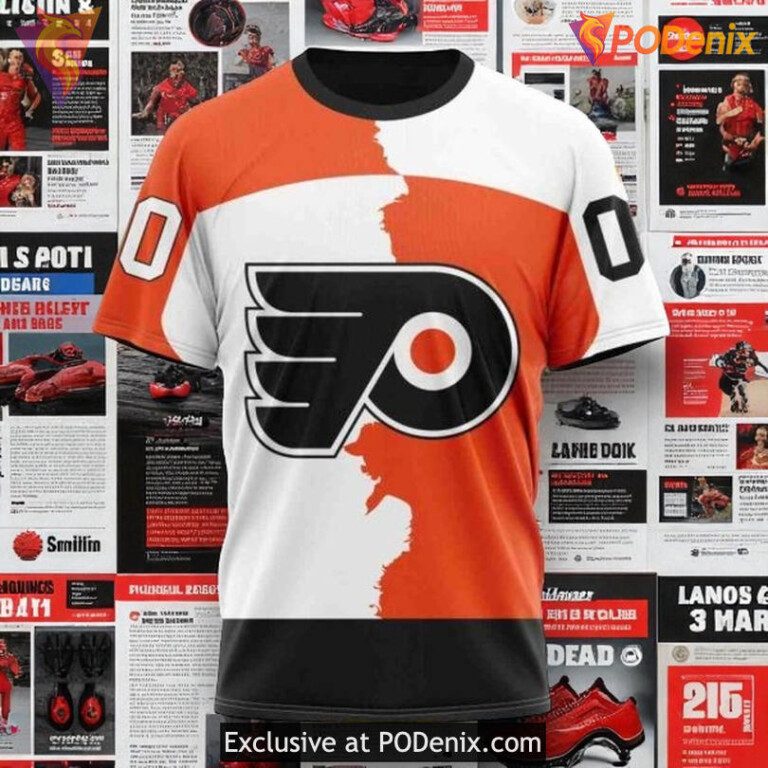 Philadelphia Flyers Hoodie 3D All Over Print, 2025 Home Mix Away Jersey - 2