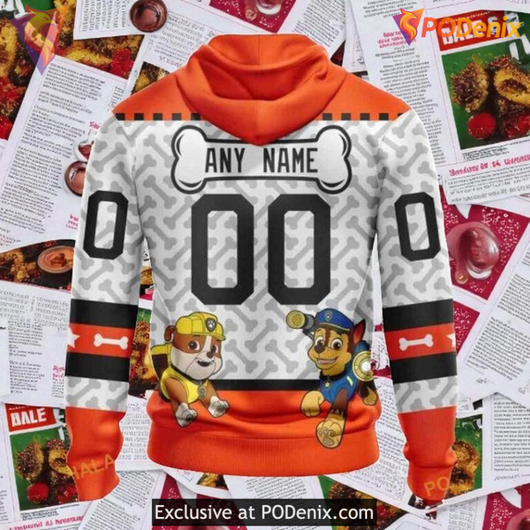 Philadelphia Flyers Hoodie 3D Custom PawPatrol Design NHL Shirt - 1