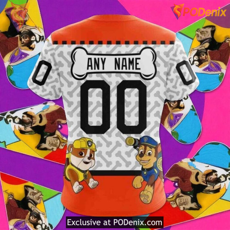 Philadelphia Flyers Hoodie 3D Custom PawPatrol Design NHL Shirt - 3