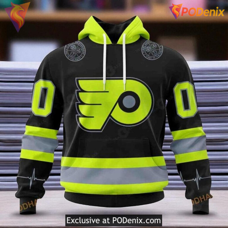 Philadelphia Flyers Hoodie 3D Firefighter Uniform Color NHL Unisex