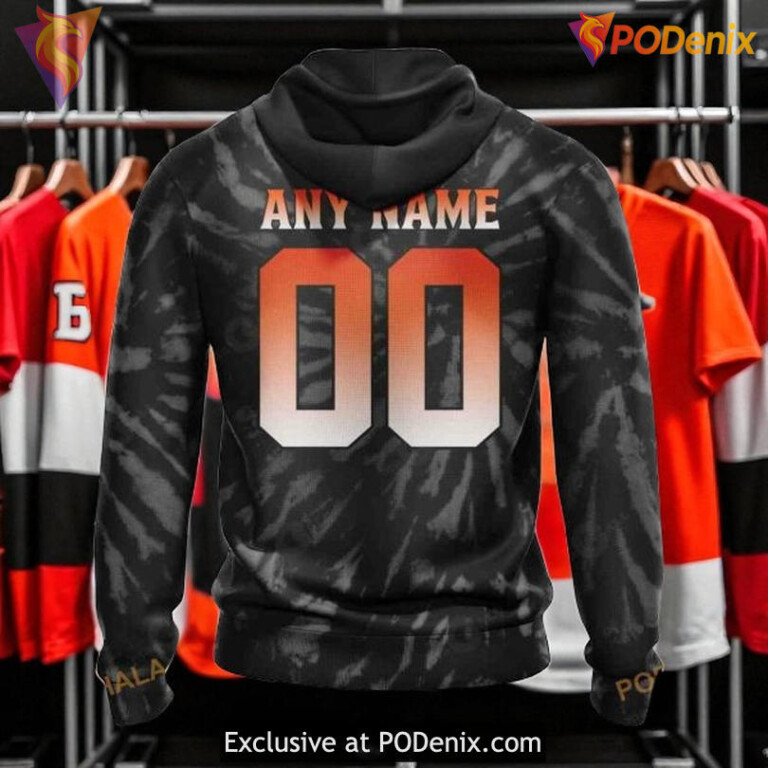 Philadelphia Flyers Hoodie 3D Retro Vintage Tie Dye NHL Custom Style - 1