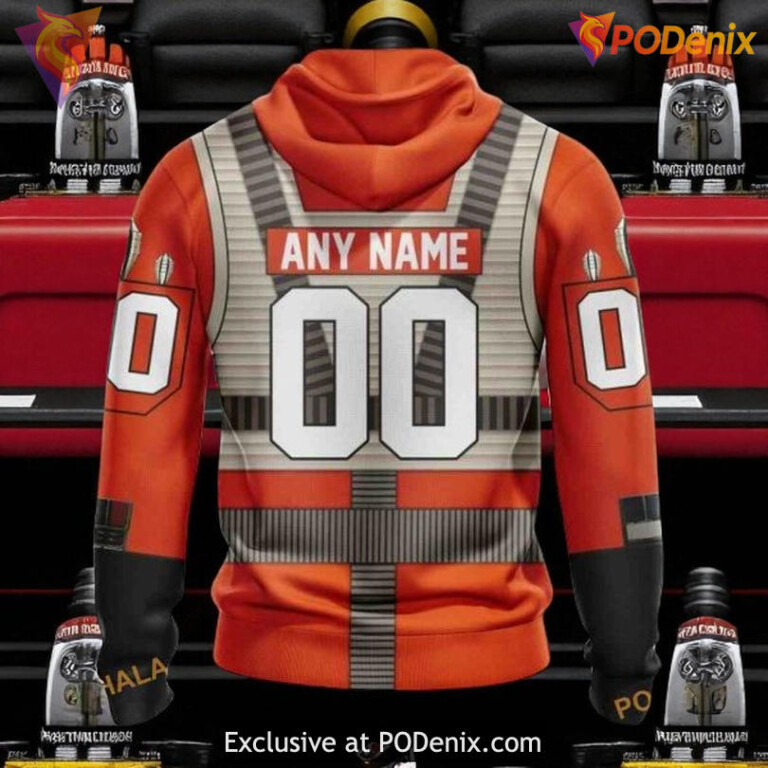 Philadelphia Flyers Hoodie 3D Star Wars Rebel Pilot NHL Custom Shirt - 1
