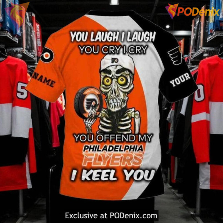 Philadelphia Flyers Hoodie 3D You Laugh I Laugh NHL Custom 3D Shirt - 3