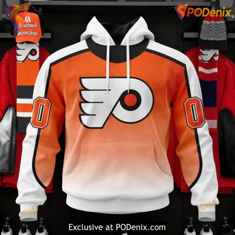 Philadelphia Flyers Hoodie Retro Gradient NHL Custom 3D Shirt