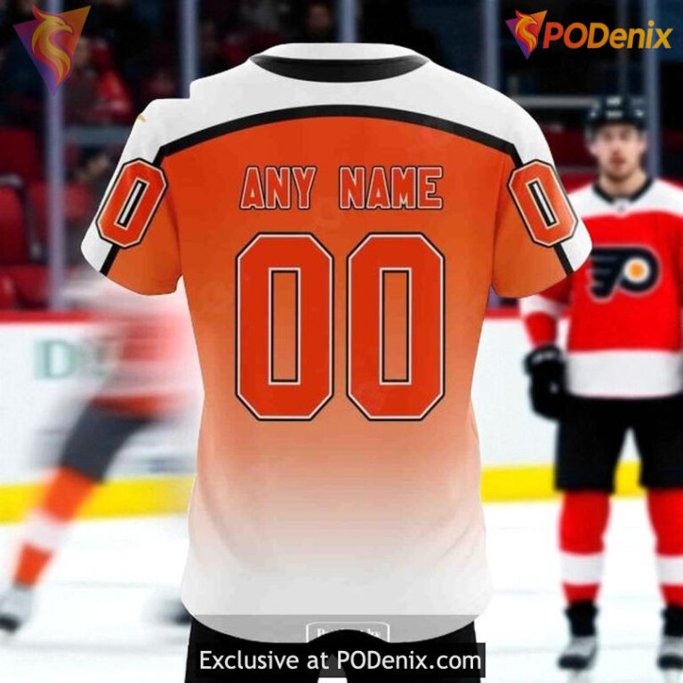 Philadelphia Flyers Hoodie Retro Gradient NHL Custom 3D Shirt - 3