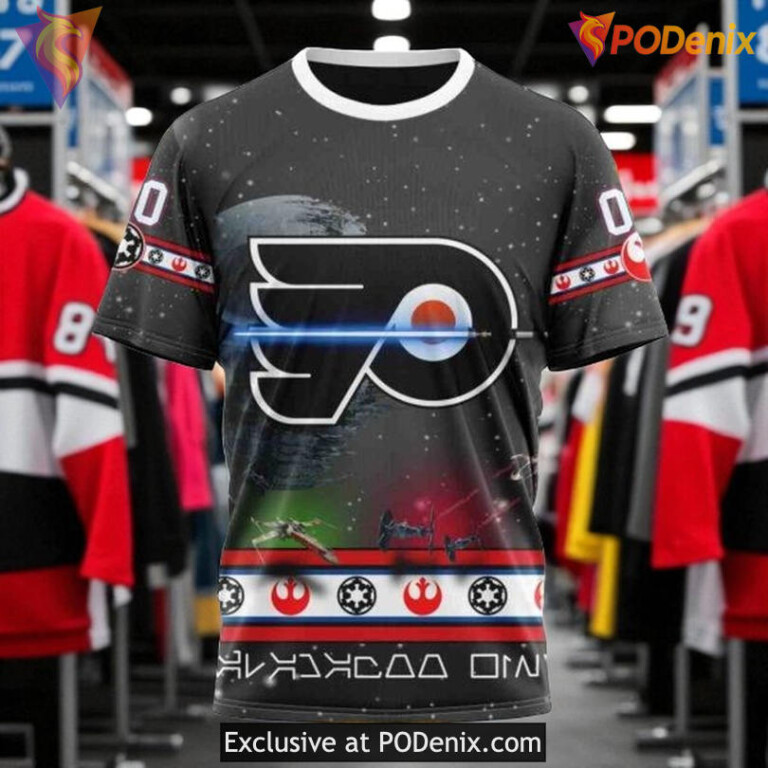 Philadelphia Flyers Hoodie Star Wars NHL 3D Custom Design Shirt - 2