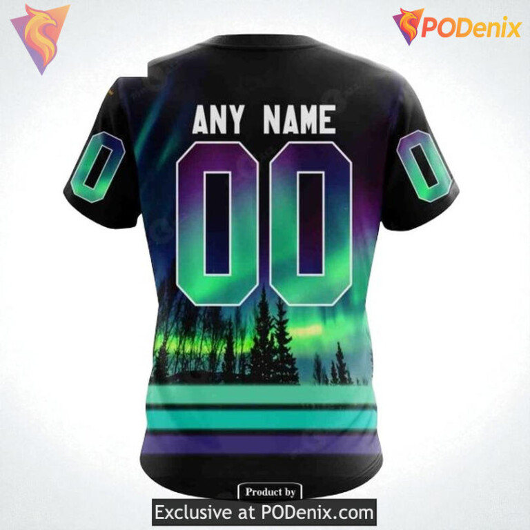 Philadelphia Flyers Hoodie With Northern Lights Custom NHL 3D Shirt - 3