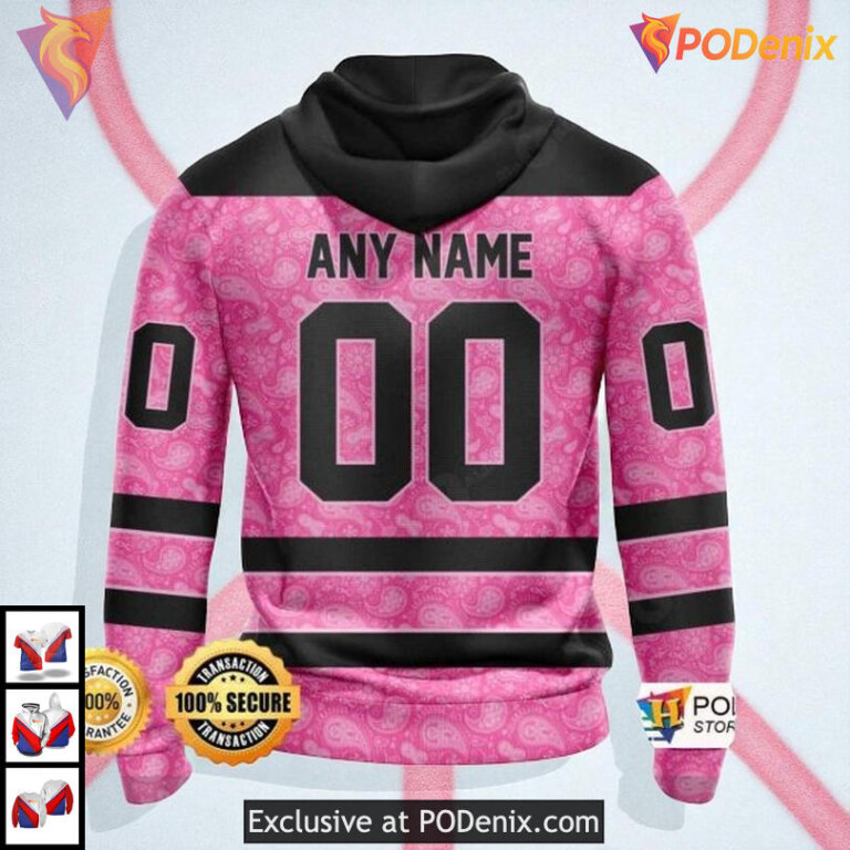 Pink Breast Cancer Awareness Edition Custom New York Rangers Hoodie 3D - 1