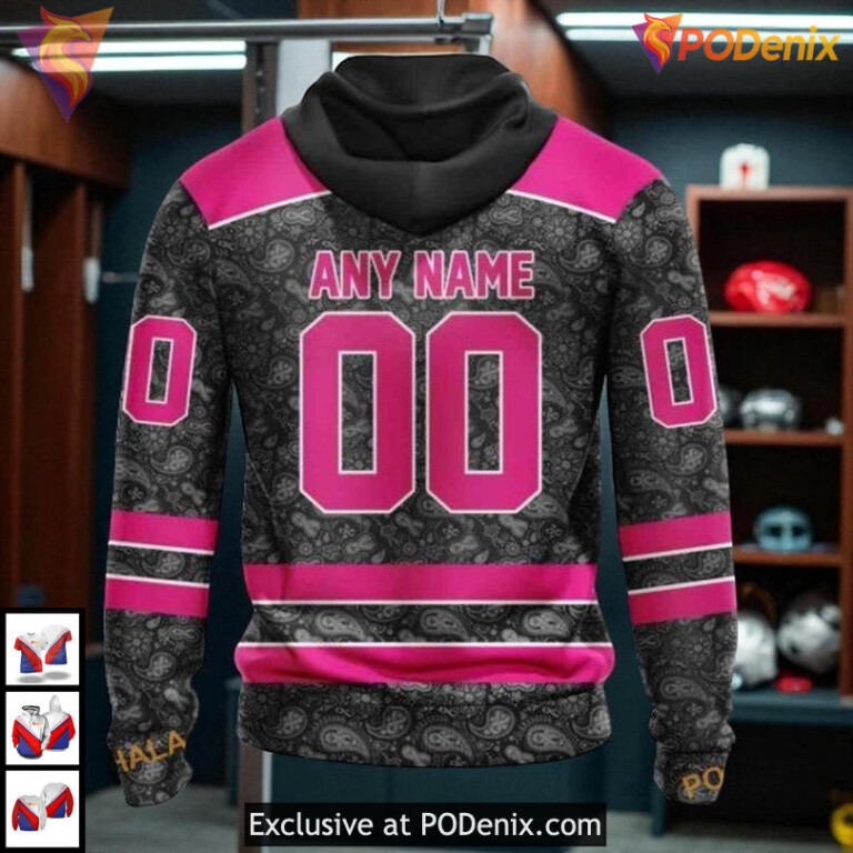 Pink In The Rink Breast Cancer Custom San Jose Sharks Hoodie NHL 3D - 1