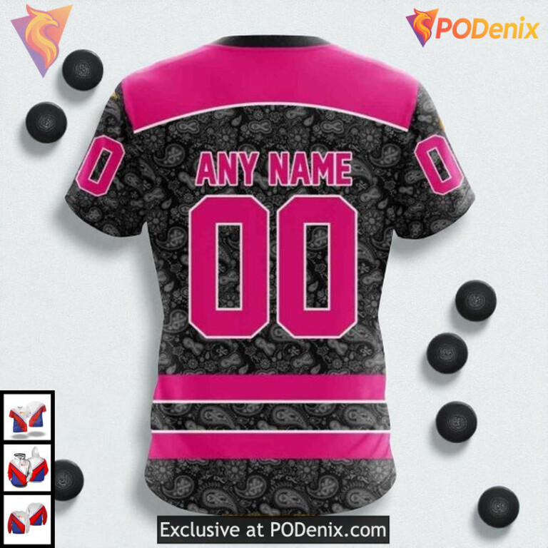 Pink In The Rink Breast Cancer Custom San Jose Sharks Hoodie NHL 3D - 3