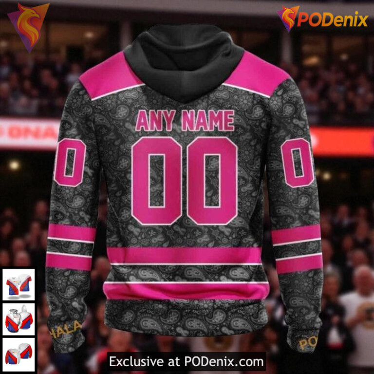 Pink In The Rink NHL Boston Bruins Hoodie 3D Breast Cancer Awareness - 1
