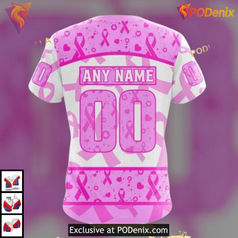 Pink October Awareness Gear NHL Buffalo Sabres Personalized 3D Hoodie Custom - 3