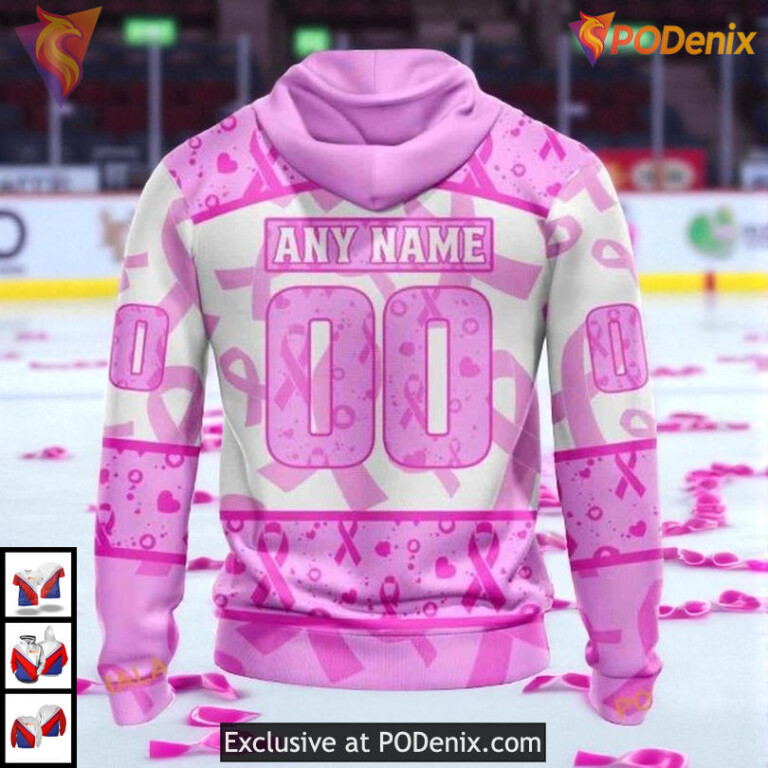 Pink October Awareness Month NHL Minnesota Wild Mens Hoodie 3D - 1