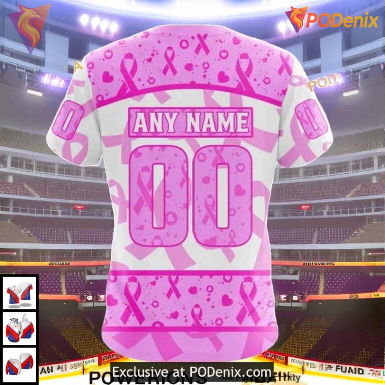 Pink October Awareness Month NHL Minnesota Wild Mens Hoodie 3D - 3