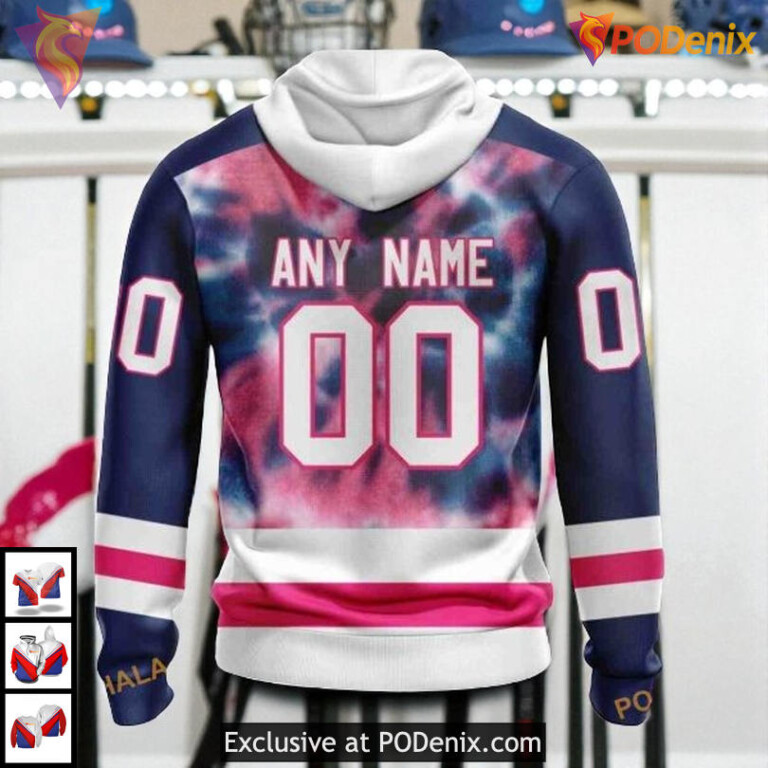 Pink October Fight Breast Cancer NHL Edmonton Oilers Youth Hoodie 3D - 1