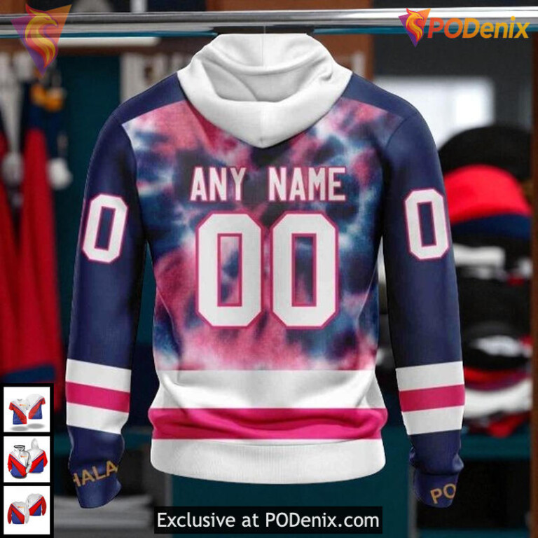 Pink October Fight Breast Cancer Tribute Custom San Jose Sharks Hoodie 3D - 1