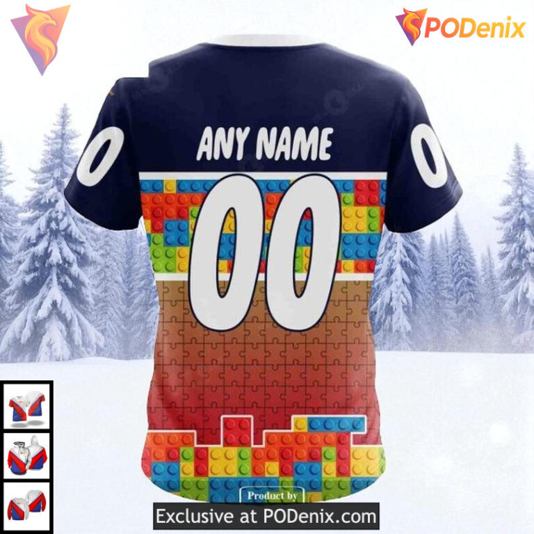 Puzzle Game Gradient Artwork Custom Florida Panthers Hoodie 3D NHL Design - 3