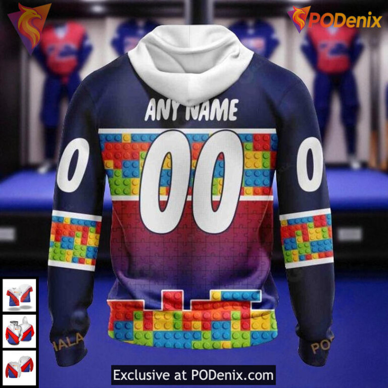 Puzzle Gradient Full Color Artwork On A Custom New York Rangers Youth Hoodie 3D - 1