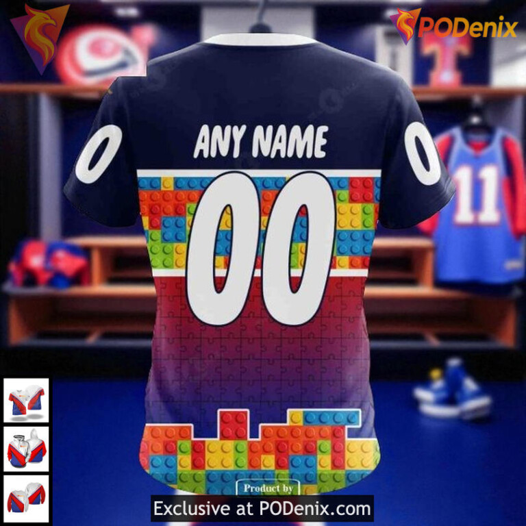 Puzzle Gradient Full Color Artwork On A Custom New York Rangers Youth Hoodie 3D - 3