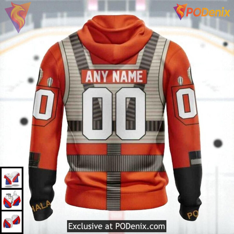 Rebel Pilot Costume Star Wars Custom Retro Florida Panthers Hoodie NHL 3D - 1