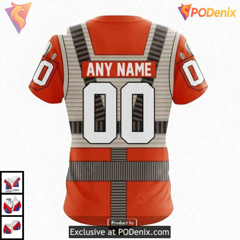 Rebel Pilot Costume Star Wars Theme On A Custom Name New York Rangers Hoodie 3D - 3