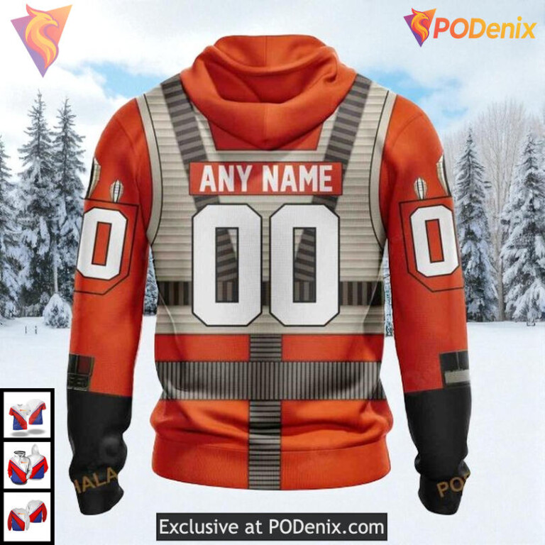 Rebel Pilot Star Wars Costume Custom Florida Panthers Zip Up Hoodie NHL 3D - 1