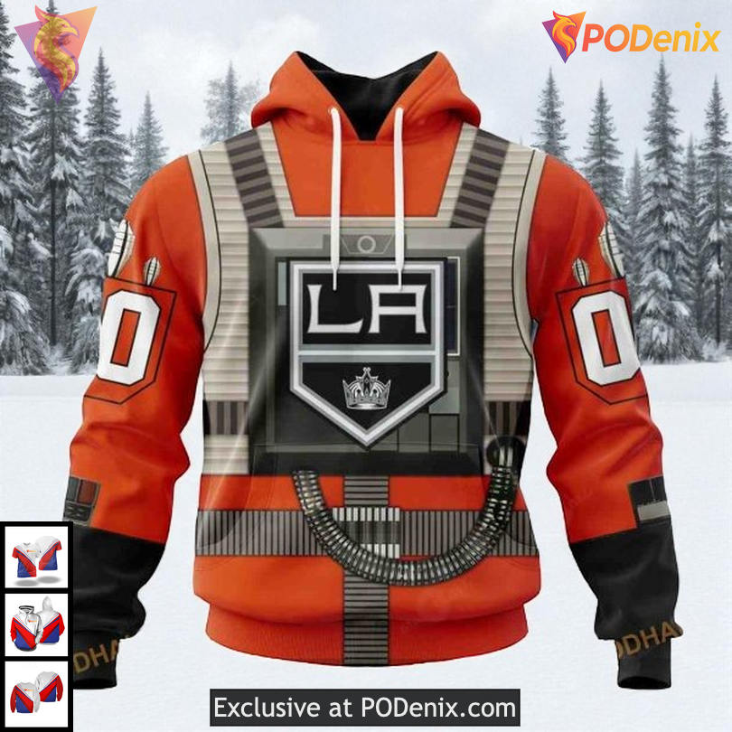 Rebel Pilot Star Wars Costume Custom Los Angeles Kings All Over Print Hoodie