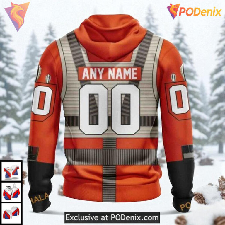 Rebel Pilot Star Wars Costume Custom Vintage Los Angeles Kings Hoodie NHL 3D - 1