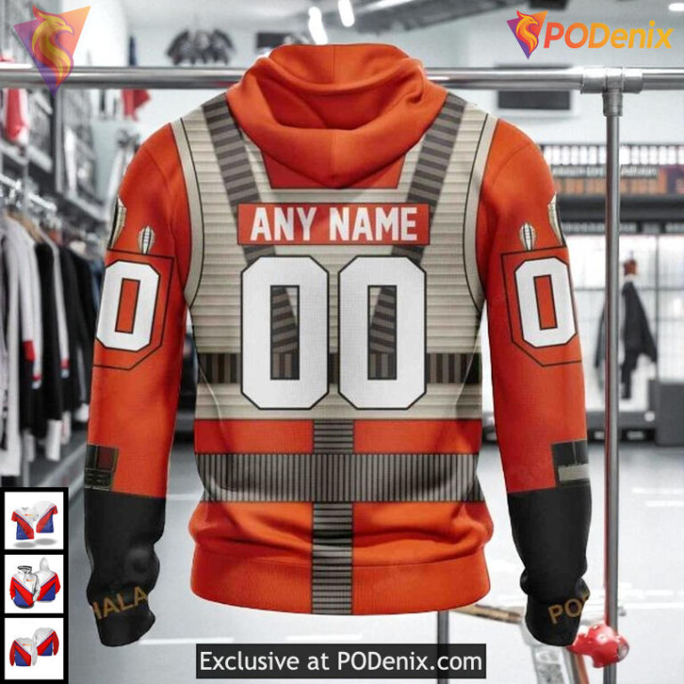 Rebel Pilot Star Wars Costume NHL Edmonton Oilers All Over Print Hoodie - 1