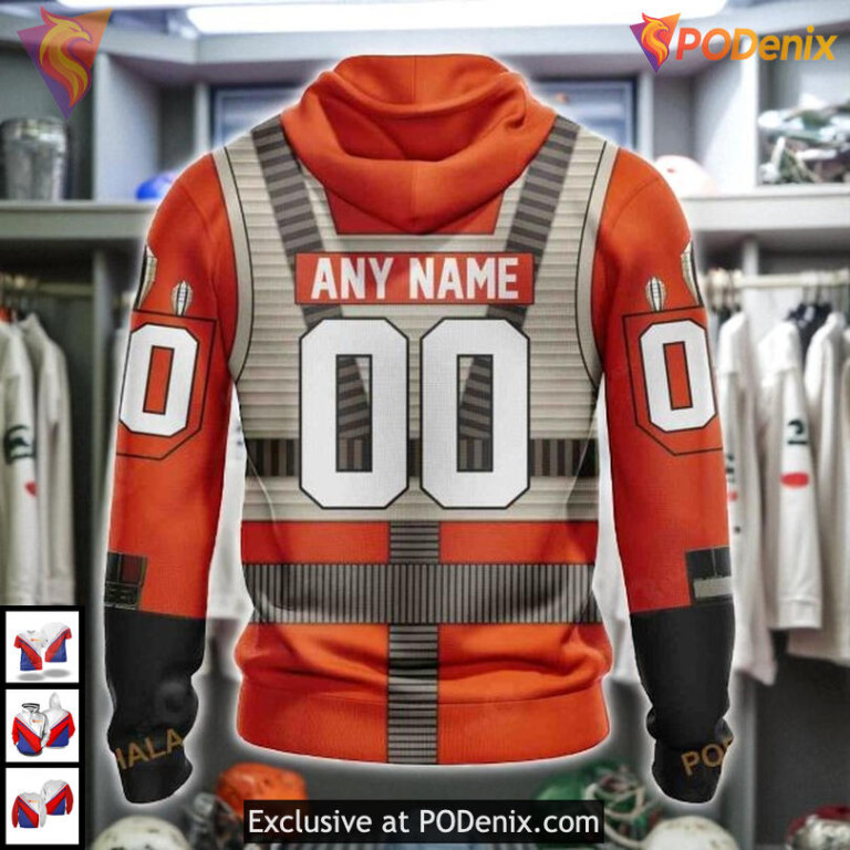 Rebel Pilot Star Wars Costume NHL Minnesota Wild All Over Print Hoodie - 1