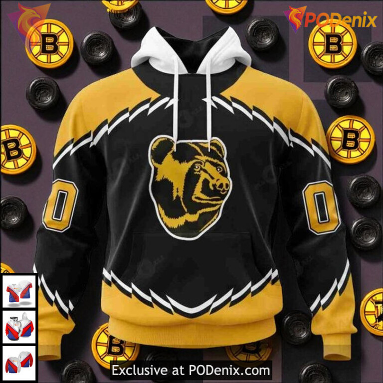 Retro Concepts Custom NHL Boston Bruins Hoodie 3D Unisex Limited Edition