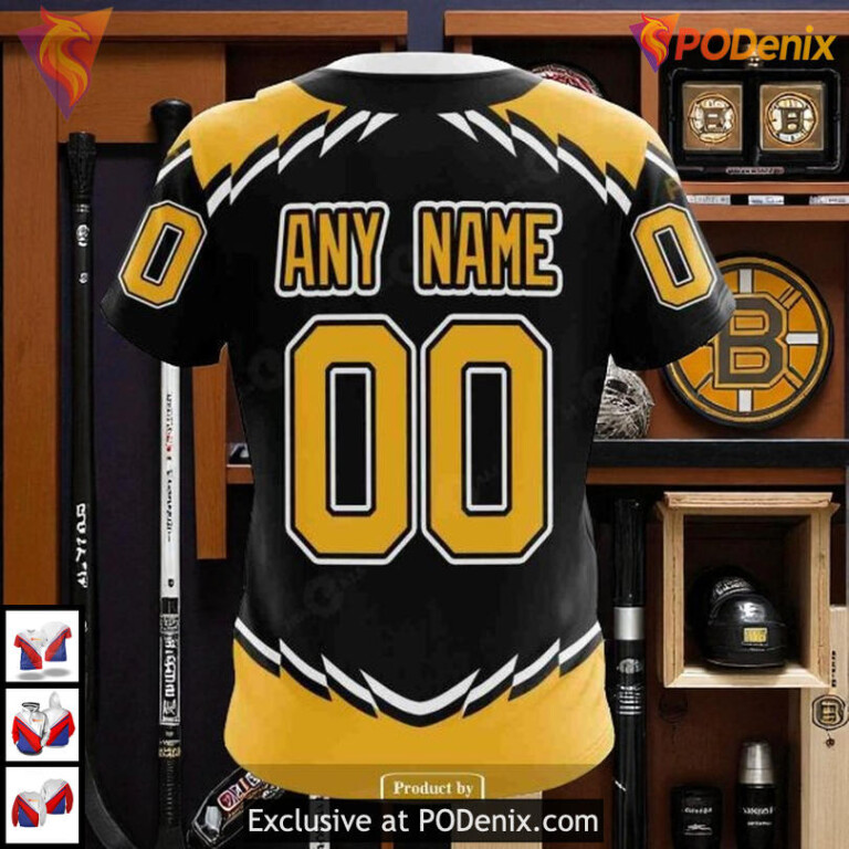 Retro Concepts Custom NHL Boston Bruins Hoodie 3D Unisex Limited Edition - 6