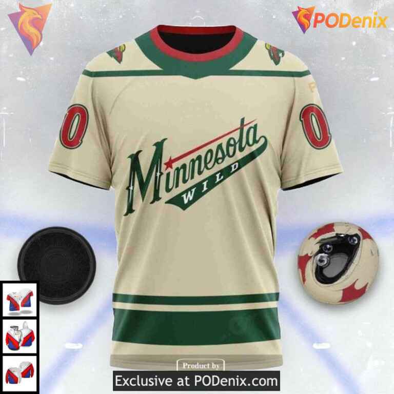 Retro Concepts Inspired NHL Minnesota Wild Zip Up Hoodie Custom 3D - 3