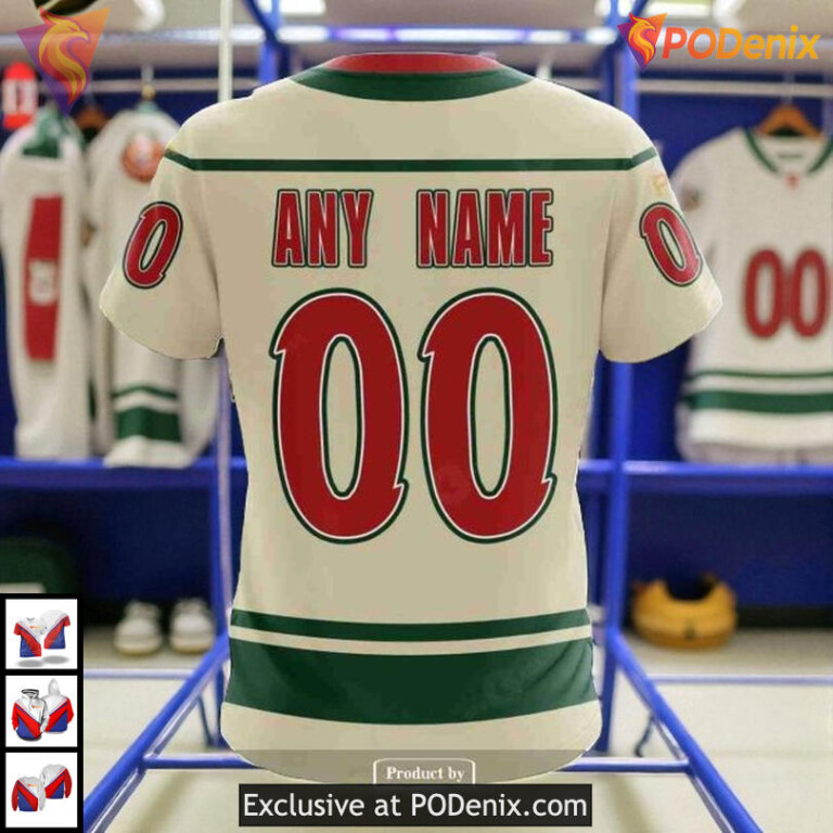 Retro Concepts Inspired NHL Minnesota Wild Zip Up Hoodie Custom 3D - 4