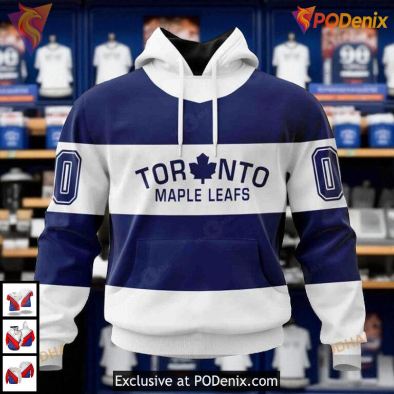 Retro Concepts Toronto Maple Leafs Youth Hoodie, Custom NHL 3D Unisex Style